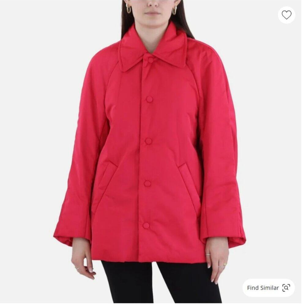 A.L.C. Lincoln Jacket NEW Streamlined Water Resistant Pink Snap Front Small - Picture 4 of 6